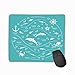 Produktbild Family Mouse Pad, Rechteck Rechteck Rutschfeste Gummi Mousepad Niedliche Delfine Octopus Fisch Anker h Niedliche Delfine Octopus Fisch Anker Helm Wellen Klein
