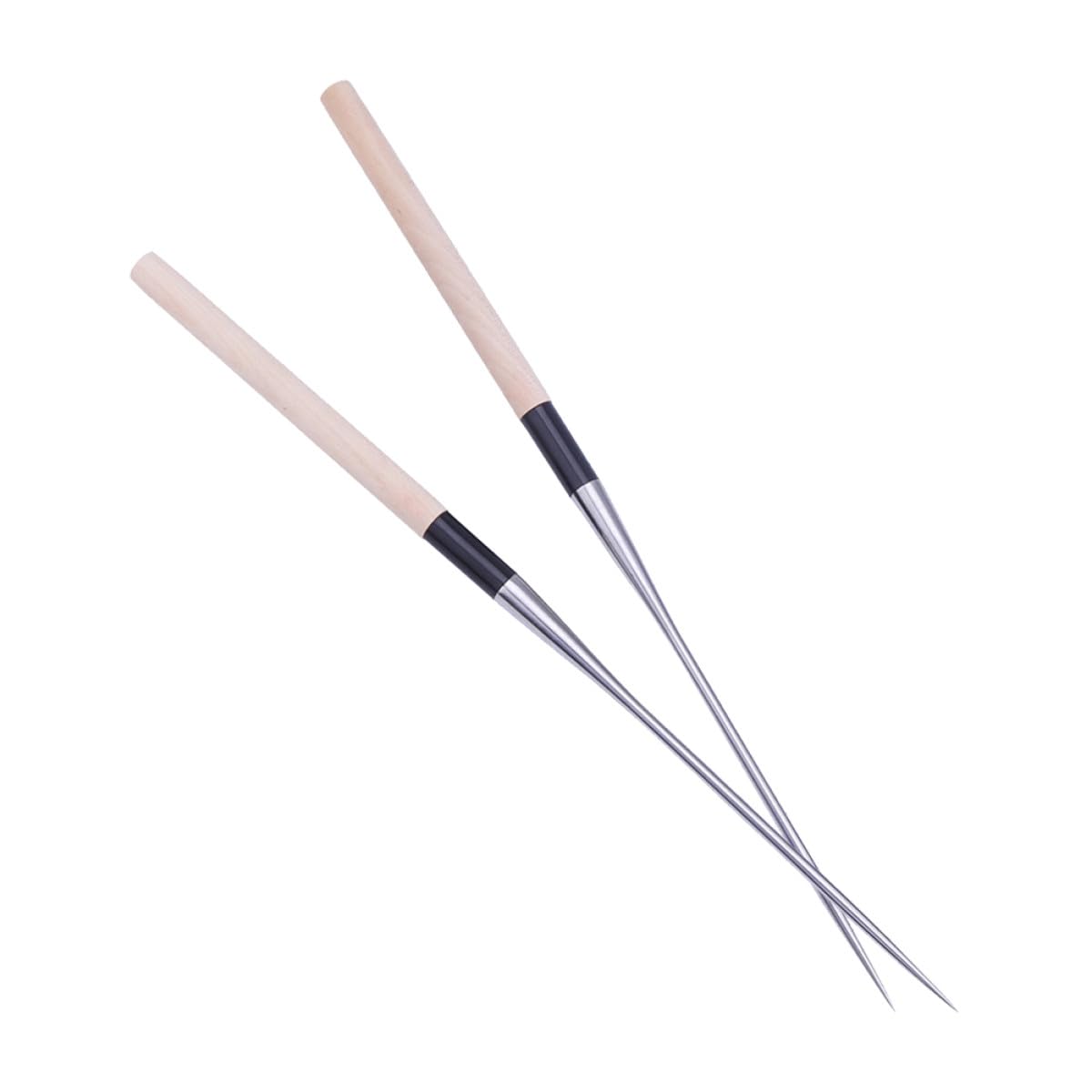 SECFOU Baguettes en Acier Inoxydable Pointe 165 Mm, Paire Réutilisable pour Sashimi et Sushis, Vaisselle Japonaise Pratique et Hygiénique Cuisine Maison