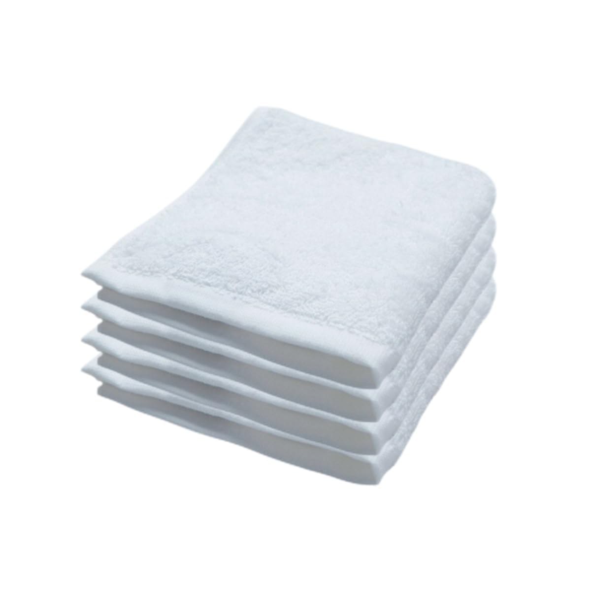 THE VELOURE White Face Towel Napkin Set | 100% Cotton | Size 30 x 30 cm (4)
