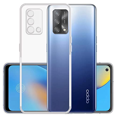 Image of Dashmesh Shopping Back Cover for Oppo F19s (Soft & Shockproof Back Case with inbuilt Cushioned Edges) Transparent