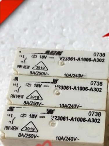 Relais 18 V V23061-A1006-A302 à commutation stable pour circuits imprimés miniatures