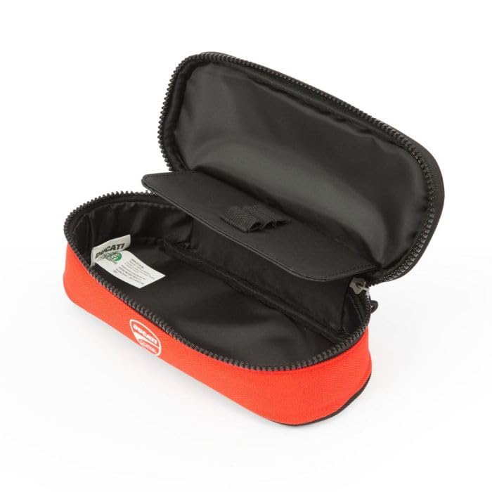 PRESTIGE & DELUXE Zaino Scuola Round Ducati Corse Tondo 3 Scomparti zip per bambini primaria media + astuccio ovale zip