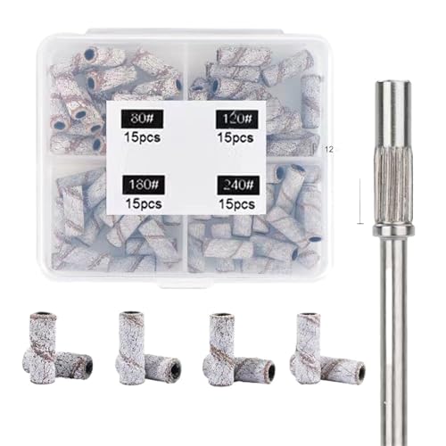Foret bandes de sable callosités et peau morte pour manucure gel 60pcs