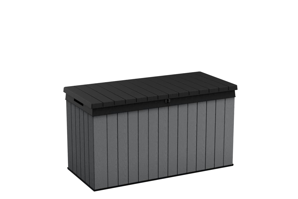 Keter Anthracite Darwin Storage Box - 570L - 142.5X65.5x78cm - Grey