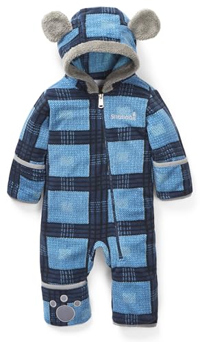 Image of Snonook Fleece Baby Jacket - Winter Suit Bunting Bodysuit with Mittens & Footies, Soft Cozy Warm Jumpsuit for Infants