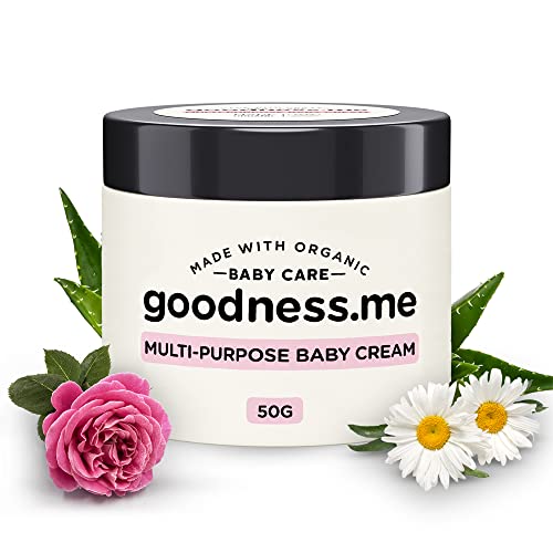 Goodness.Me Certified Organic Multi-Purpose Baby Cream For Diaper Rash & Other Skin Issues, Paediatrician Certified, 50Gm, Ecocert France Certified