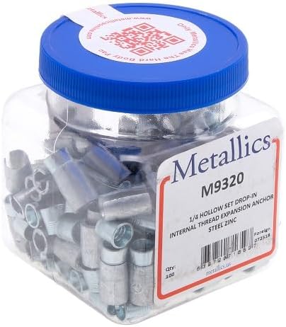 Anchors 1/4 Hollow Set Drop-In St-zn Z (Jar 100)