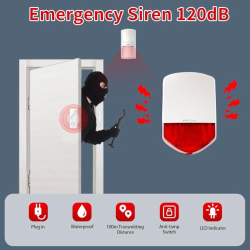 Wolf Guard LB-01A Standalone Siren Burglar Alarm System - Image 3