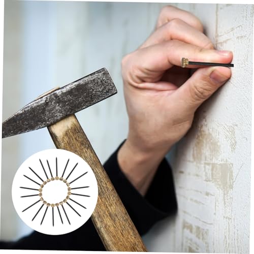20 piezas de clavos decorativos de cobre para colgar cuadros y marcos con diseño elegante y robusto para decoración del hogar miniatura 7