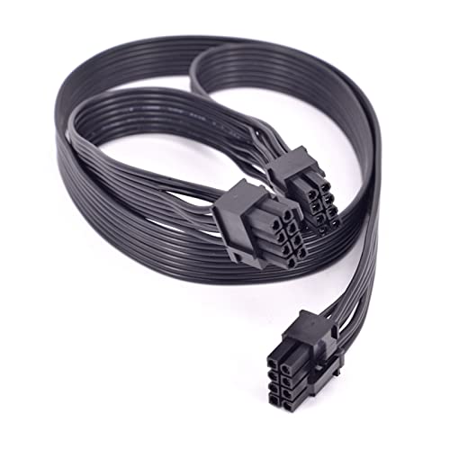 MURVE PCI Express 8-poliges auf Dual 6+2-poliges Netzteilkabel, GPU-PCIe, 8-polig, 1 auf 2-Spliter für Corsair HX1050, HX850, HX750, HX650, Modular (1 Stück)