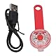 LED Dog Light Pendant Pet USB Wiederaufladbarer LED-Leuchtanhänger Pet Wasserdichter Anhänger Outdoor-Warnlicht LED Dog Light Pendant (Rot)
