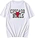 Chicago-Bulls Tシャツ 半袖 メンズ レディースシカゴ・ブルズ ロゴ入り プリントtシャツ スリーブTシャツ 全サイズ 男女兼用