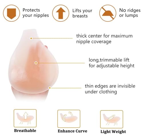Sticky Bra Silicone Adhesive Bra for Women Invisible Bras for Backless Strapless Dress Nippless Covers Push Up Bra4