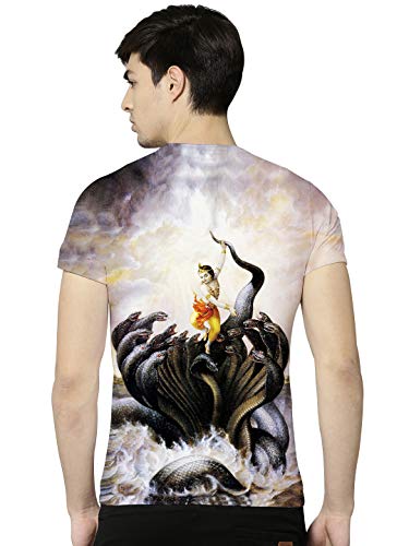 Image of STAND OUT All Over Printed Shiva, Krishna, Hanuman, Kali, Ram and Ravana, Ramayan, Bagavath Githa, Buddha Religious, Spiritual, Hindu Gods T-Shirts