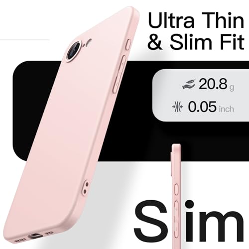 Image of JETech Slim Case for iPhone 17e /16e, Soft Pink | Camera Lens Protection, Ultra-Thin Matte Finish, Lightweight Minimalist Cover