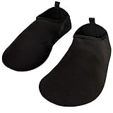 Hudson Baby Unisex-Baby Water Shoes for Sports, Yoga, Beach and Outdoors, Kids and Adult Solid Black, 42-43/9 Womens/8 Mens