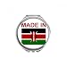 Made In Kenya Country Love Hand Compact Mirror Round Portable Pocket Glass