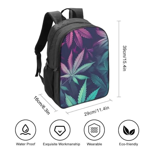 Mochila escolar impermeable de hojas de palmera para evitar libros mojados 2