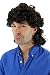 WIG ME UP- 3751-P1 Peluca Hombres Carnaval Halloween Rizado de Color Negro...