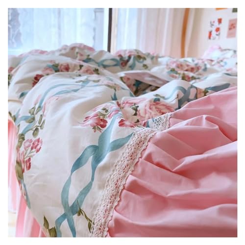 Housse de couette style shabby chic lit fille romantique