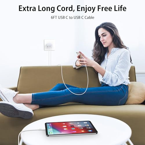 25W Samsung Fast Charger Type C for Samsung Galaxy A15 5G A14 5G A55 A35 A25 A54 A53 A03s S24 Ultra S23 FE S22 S21 Z Flip6,Google Pixel 9 Pro XL Fold,USBC Block Charger 6FT USB C to C Charging Cord - Thumbnail 4