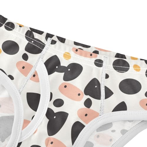 KLL Cow Spot Black and White Toddler Boys' Cotton Athletic Underwear Breathable Children Undies4