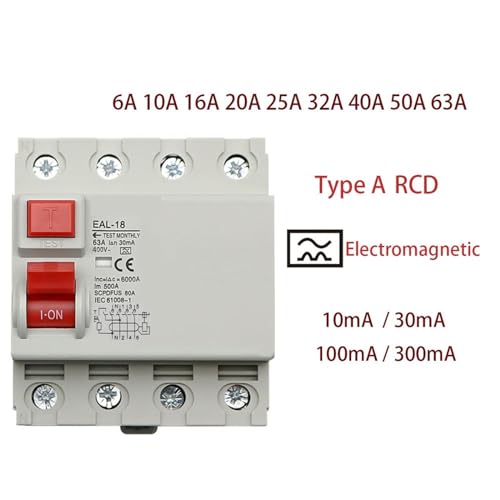 Disjoncteur différentiel 4P 32A Type A 30mA pour tableau électrique - 3