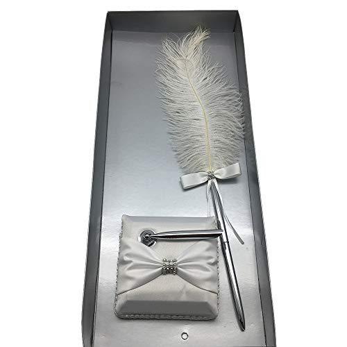 Baugger - Caneta de assinatura de casamento Garra Cadeia Caneta de Pena com Suporte Caneta de Assina