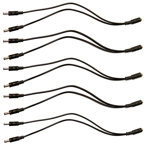 Keen Eye Inc. Pack de 5 cables DC Power Y Splitter 5.5mm x 2.1mm miniatura 1