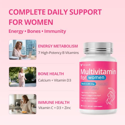 VIVI Youth 15-in-1 Multivitamin for Women 50+