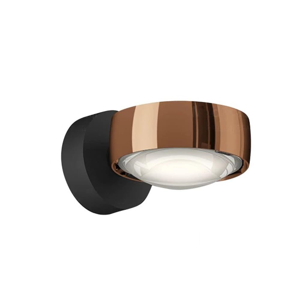 RXPVUXE Globe LED Wall Sconce Up Down Modern Wall Light Fixture 6W Aluminum Wall Washer With Glass Lens Shade, Indoor Mini Decor Lighting Fixture For Bedroom Living Room Hallway Corridor