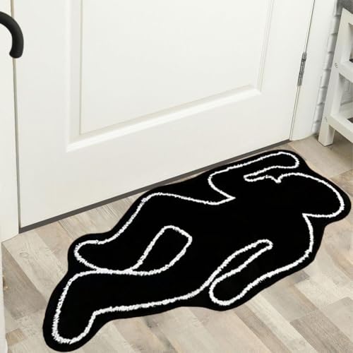 Tapis d'Halloween lavable pour éliminer les glissades dans la douche - 5