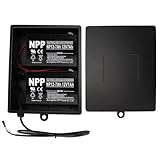 2025 New Upgraded Steel Battery Box with 2 Batteries Kit(12V 7AH Lead-Acid), for 12/24V Driveway Swing Gate Opener, Upgraded ABBT Battery Box Kit (Kit with 2 Batteries)