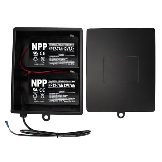 2025 New Upgraded Steel Battery Box with 2 Batteries Kit(12V 7AH Lead-Acid), for 12/24V Driveway Swing Gate Opener, Upgraded ABBT Battery Box Kit (Kit with 2 Batteries)