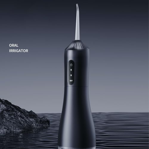 Elektrische Zahnseide, kabellos, für Zähne, 3 Modi, 4 Strahlspitzen, Reinigung und Zahnseide, tragbar, Zahnseide, Mundwasser, Zahnseide, Zahnseide, wiederaufladbar, für Reisen und Erwachsene – Bild 3