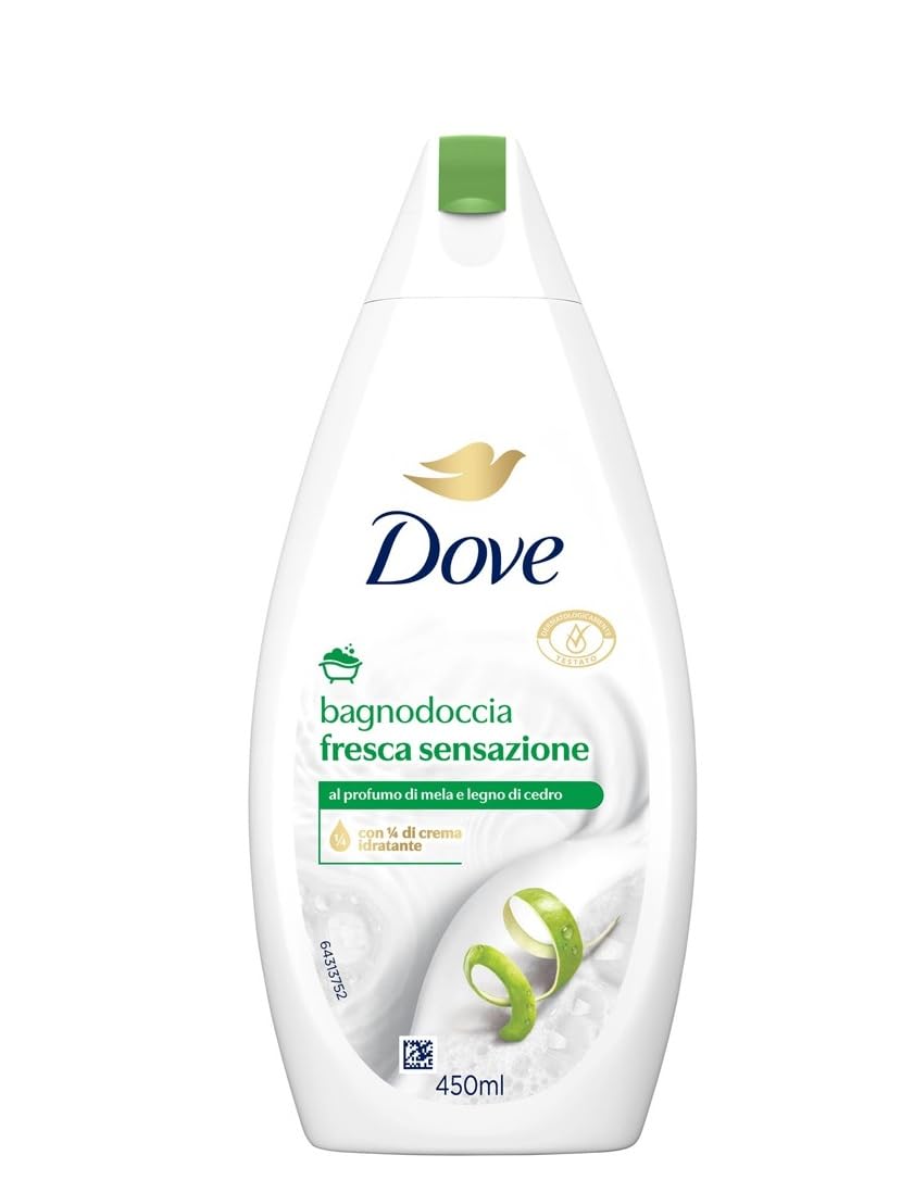 Dove Fresh Sensation - Gel de ducha (6 unidades, 450 ml)