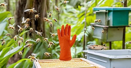 ADSANS Rubber bee Keeping Gloves - Image 5 thumbnail