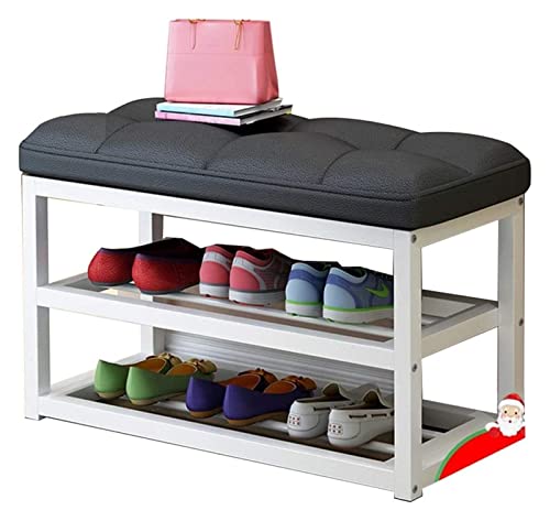 Banc à chaussures d'entrée pour un porche chaleureux et ordonné