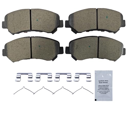Image of HUSCH D1374 Front Ceramic Brake Pads Kit Fit For Nissan Juke 2014-2017, For Maxima 2009-2014, For Maxima 2016-2023, For Sentra 2009-2012