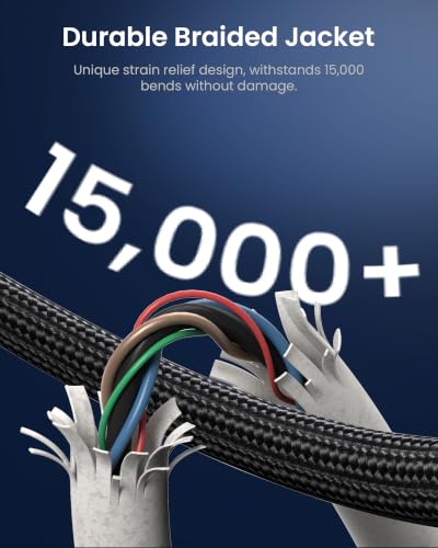 VENTION Cable Micro USB 2m Cable Mando ps4 Cable Cargador ebook Kindle Tejido de Nylon Cable Cargador Android Micro usb - Imagen 6