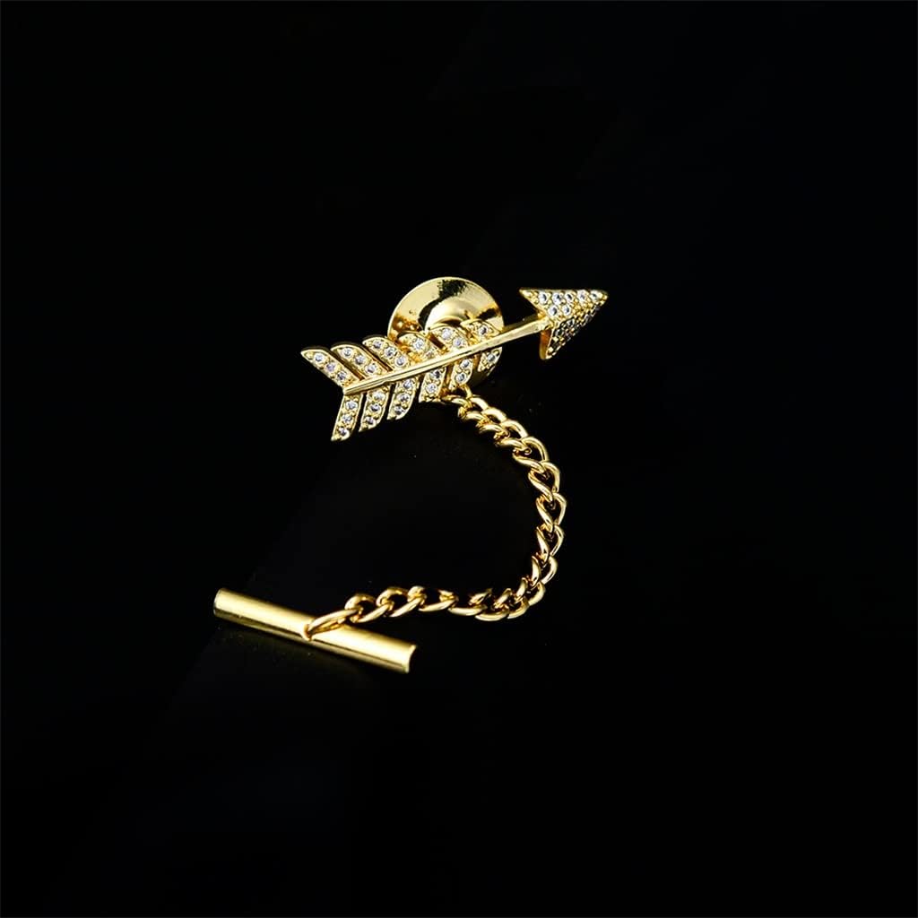 European and American Men's Tie Pin Shirt Creative Arrow Small Buckle Pin Tie Clip Brooch