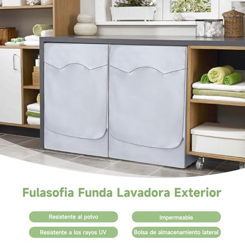 Funda Lavadora Exterior Impermeable - Plata - 60*64*85 - Imagen 3