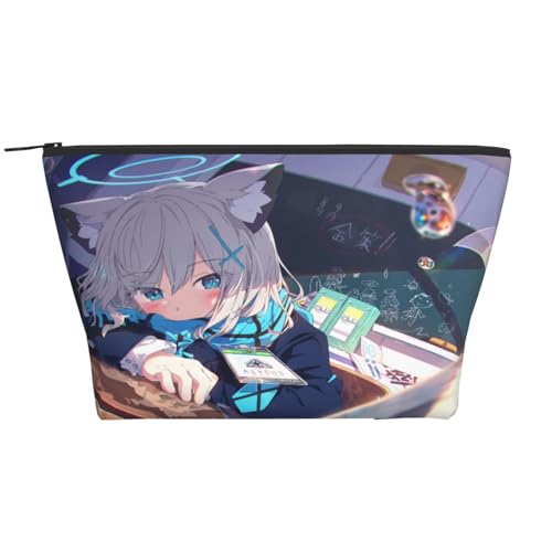 化粧ポーチ ブルーアーカイブ 砂狼シロコ 小銭入れ コインケース メイクポーチ おしゃれ 四角 大容量 軽量 レディース メンズ 小物収納 財布 コンパクト 収納袋 人気 個性 おしゃれ 多機能 軽量 化粧バッグ 化粧品収納 洗面用具入れ 旅行グッズ 出張