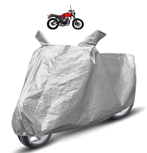 Image of Auto Hub Waterproof Scooty Cover Compatible with Keeway SR 125 Dustproof, UV Protection Two Wheeler Scooty SR 125 Cover - Metallic Silver
