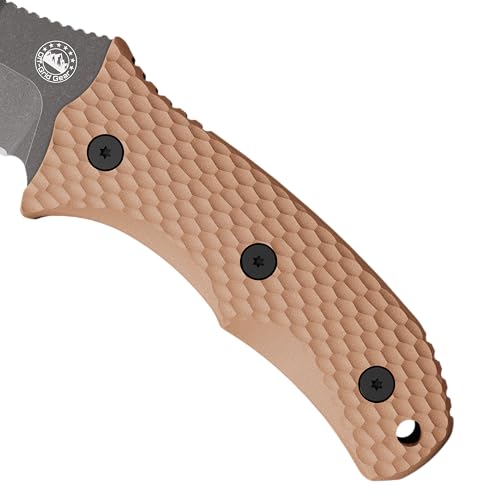 TRAILGUARD Camping & Tactical Fixed Blade Knife, Stainless Steel Blade, Grippy FRN Scales, Sheath, Built For Campers, Preppers, Hunters, Fishermen, Survivalists, Handymen, Boaters, Bug Out Bag (Rustic Canyon) - Image 4