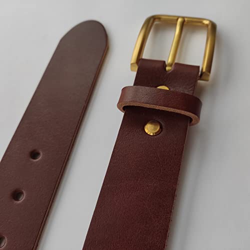 1.5 inch Men's Cowhide Leather Belt 38mm Classic4