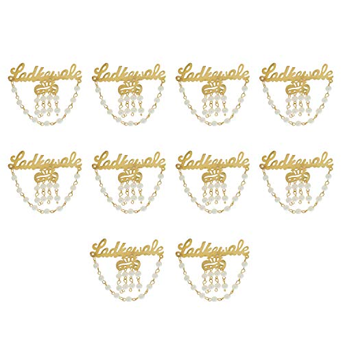 Image of Sanvatsar Ladkewale Gold Chain Brooch /Brooch /Brooches Pin Pack for Men & Women Gold color