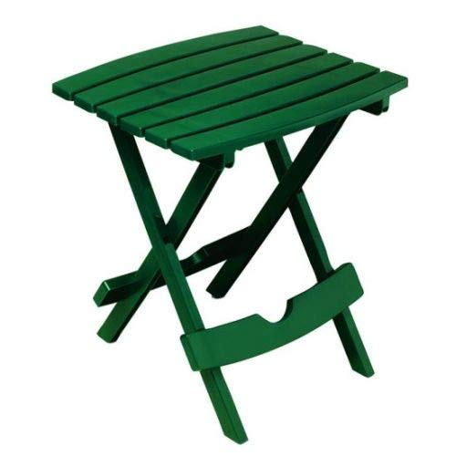 Quik Fold Patio Side Table, Resin, Hunter Green