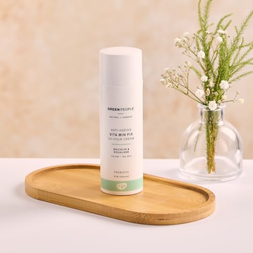 Green People Vita Min Fix 24-Hour Cream 50ml | Natural & Organic Face Cream | Day & Night Moisturiser with Squalane for Normal & Dry Skin | Paraben Free & Ethyl Alcohol Free | Cruelty Free & Vegan - Image 3