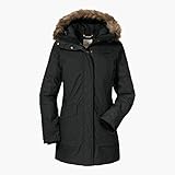 HÄLT WARM: Die Thermojacke hält durch ihre Daunen angenehm warm und der Webpelz-Besatz der Kapuze kann abgenommen werden.